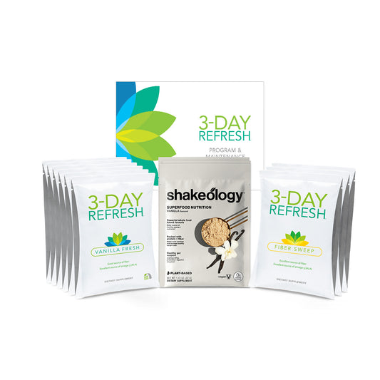 3-Day Refresh Complete Kit with Shakeology- Quick Cleanse to Reset & Reignite Your Goals