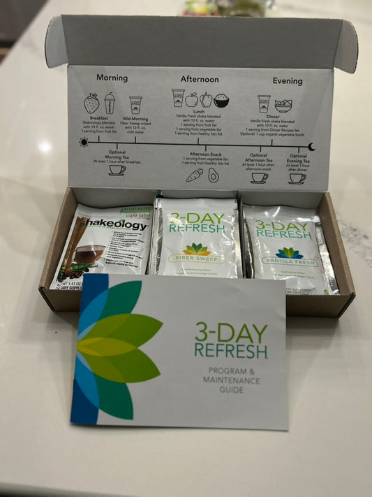 3-Day Refresh Complete Kit with Shakeology- Quick Cleanse to Reset & Reignite Your Goals