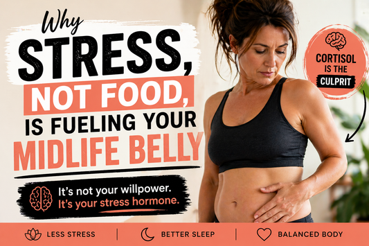 Why Stress, Not Food, Is Fueling Your Midlife Belly (And What Actually Helps)