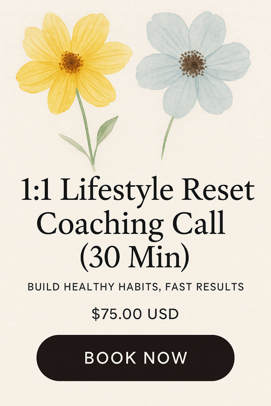 1:1 Lifestyle Reset Coaching Call (30 Min)